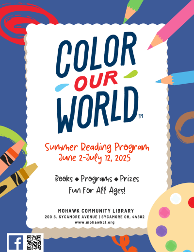 Blue Flyer with Summer Reading Program Information