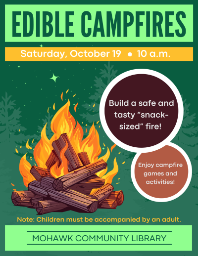 Edible Campfires poster with event description