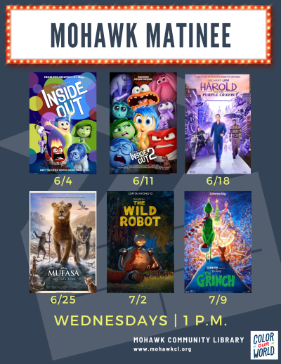 Grey flyer advertising summer 2025 movies