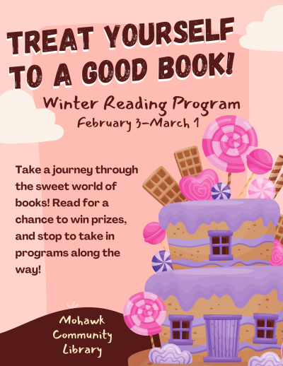 Flyer describing Winter Reading program for 2025