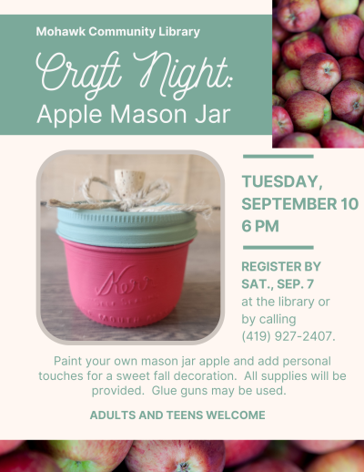 Craft Night: Mason Jar Apple