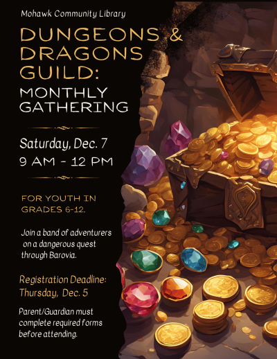 Dungeons and Dragons: Monthly Gathering Flyer