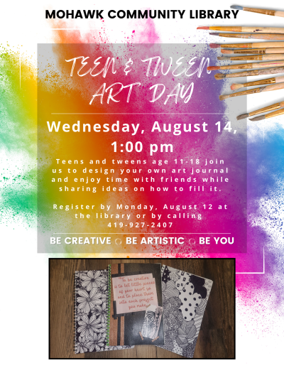 Teen and Tween Art Day: Art Journals